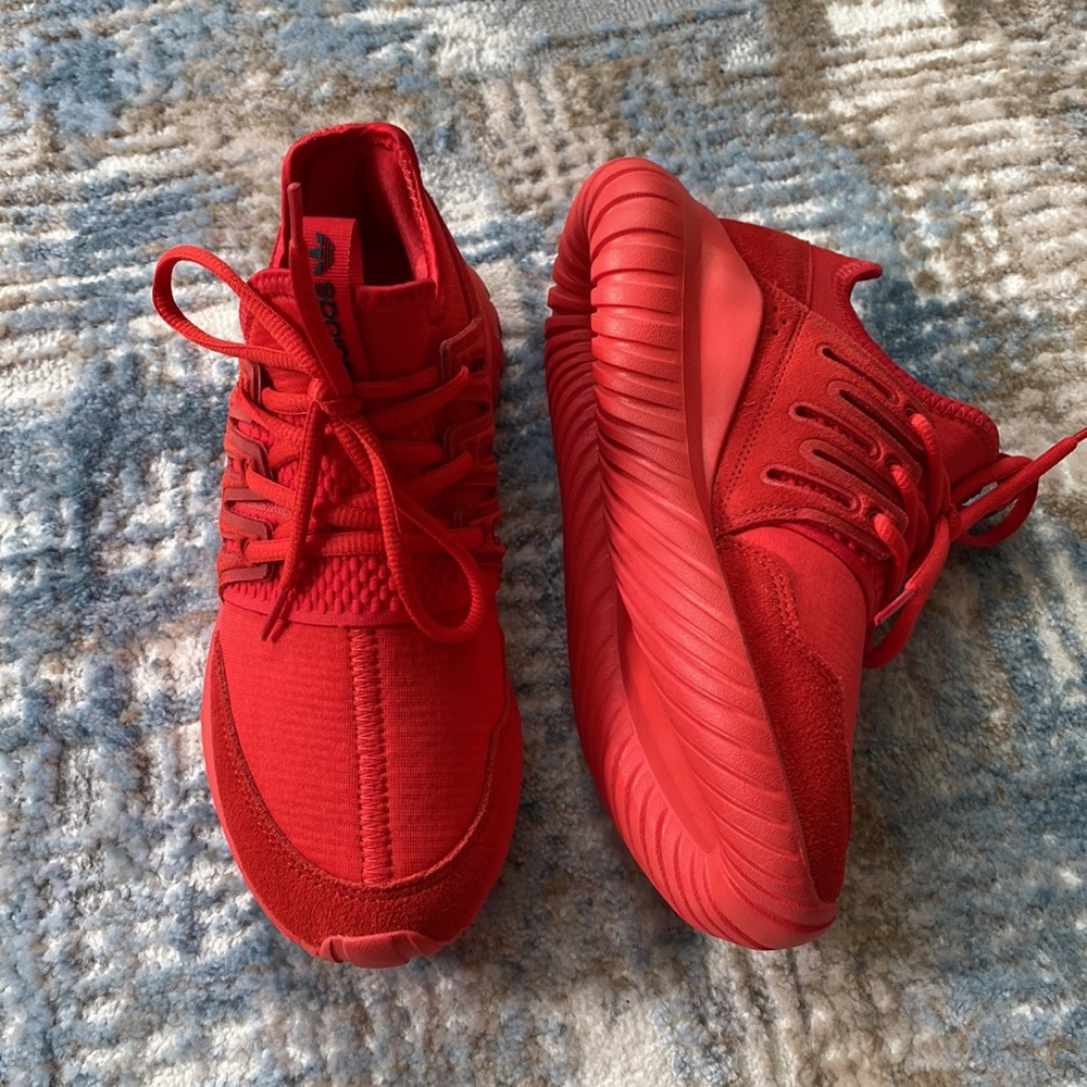 Adidas Tubular Radial Red Sneakers US 4.5